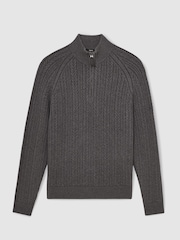 Reiss Mid Grey Melange Loxley Jumper - Image 2 of 7