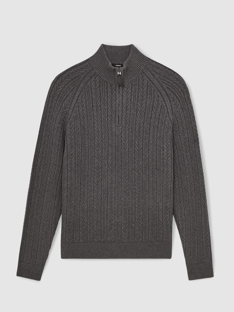 Reiss Mid Grey Melange Loxley Jumper - Image 2 of 7