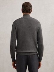 Reiss Mid Grey Melange Loxley Jumper - Image 5 of 7