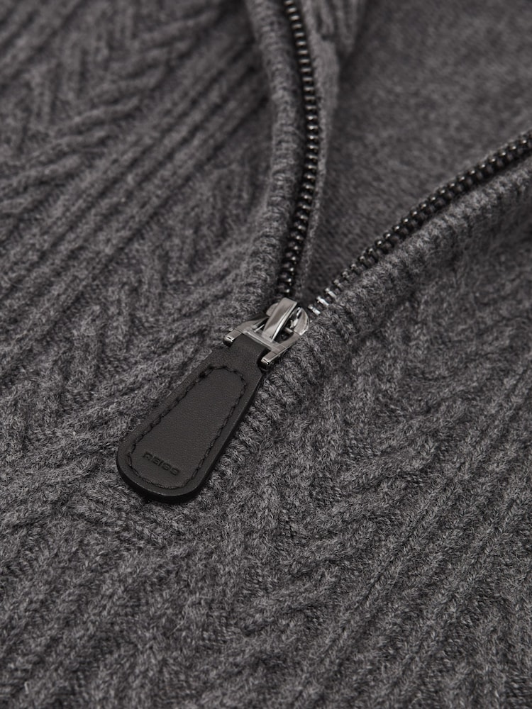 Reiss Mid Grey Melange Loxley Jumper - Image 7 of 7 Reiss Mid Grey Melange Loxley Jumper - Image 7 of 7