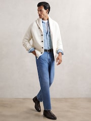 Reiss Winter White Cannon Shawl-Collar Cardigan With Wool - Image 5 of 7