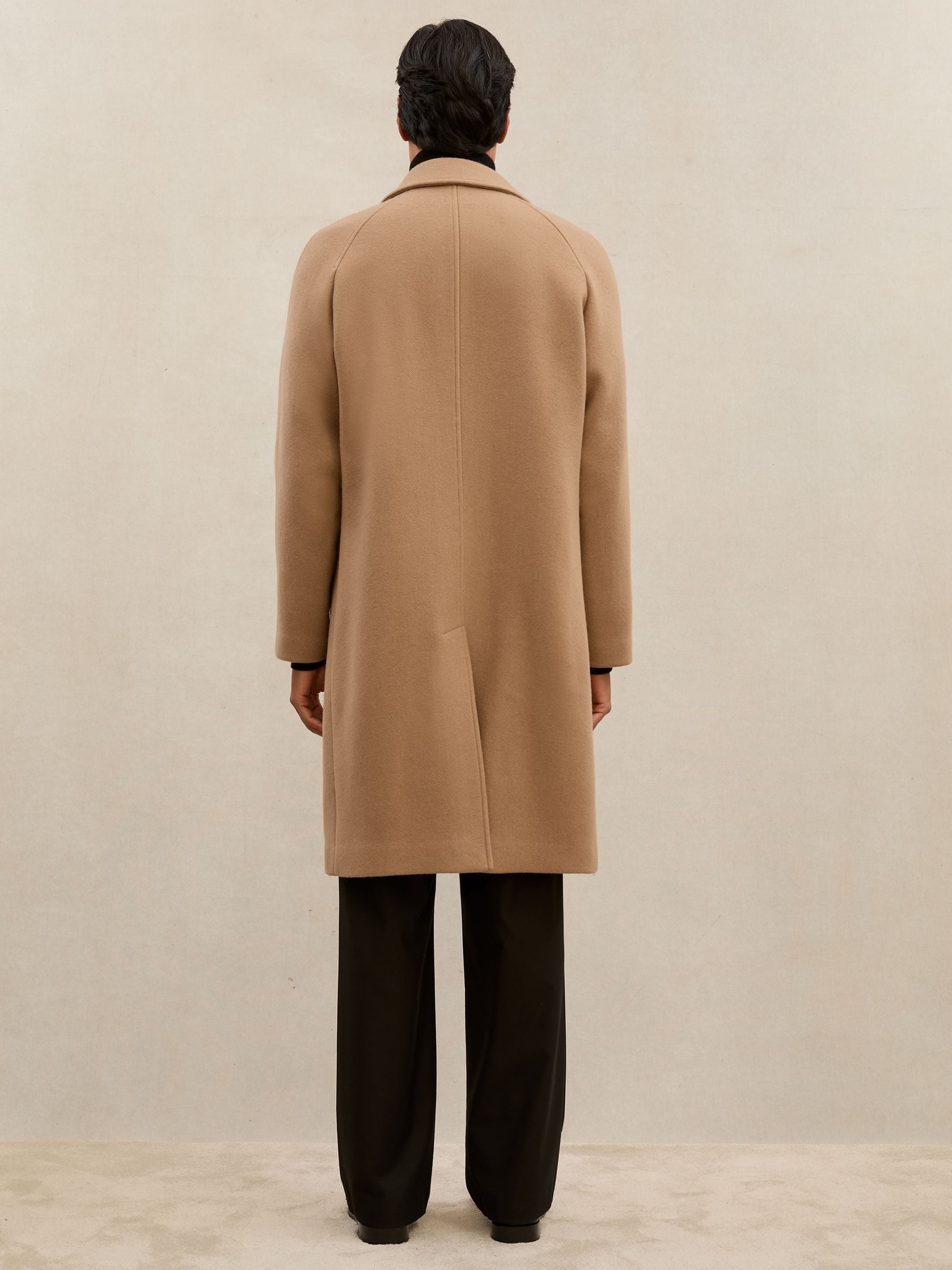 Buy Atelier Camel Brown Gavi Atelier Wool-Blend Raglan Overcoat