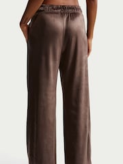 Nike Baroque Brown High Rise Wide Leg Velour Joggers - Image 5 of 5