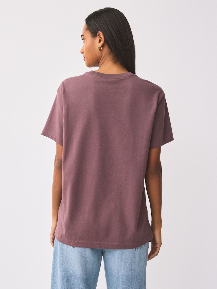 Nike Purple Sportswear Essential Oversized T-Shirt - Image 2 of 10
