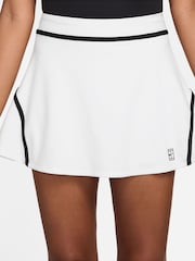 Nike White Advantage Dri-FIT High Waisted Tennis Skirt - Image 1 of 4