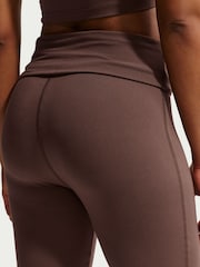 Nike Chocolate Brown Flared Leggings - Image 3 of 4