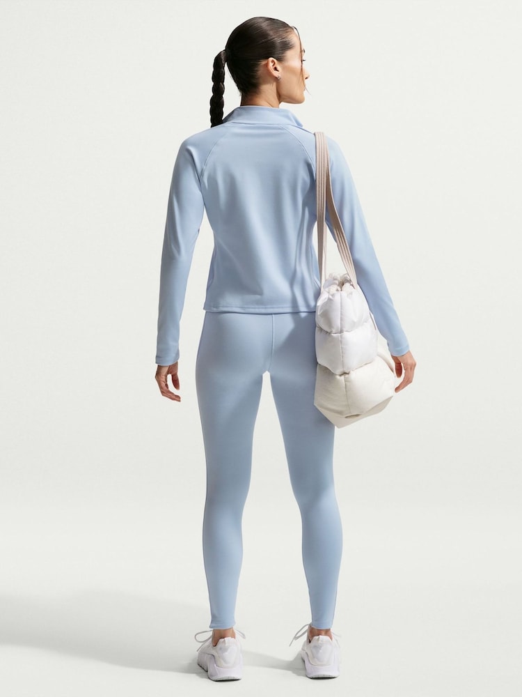 Nike Hydrogen Blue One High Waisted Full Length Seamless Leggings - Image 2 of 6
