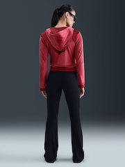 Nike Team Crimson Red Velour Full-Zip Hoodie - Image 2 of 5