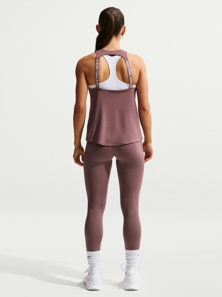 Nike Tattoo Brown Pro Mid Rise Full Length Leggings - Image 2 of 5 Nike Tattoo Brown Pro Mid Rise Full Length Leggings - Image 2 of 5