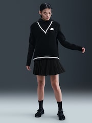 Nike Black Pleated Mini Skirt - Image 1 of 5