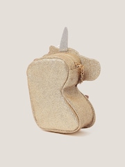 Monsoon Gold Ella Sequin Flower Unicorn Bag - Image 2 of 4
