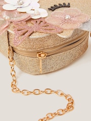 Monsoon Gold Ella Sequin Flower Unicorn Bag - Image 4 of 4