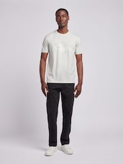 U.S. Polo Assn. Grey Mens Graphic Print 100% Cotton T-Shirt - Image 3 of 9