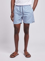 U.S. Polo Assn. Blue Mens Geo Swim Shorts - Image 1 of 5