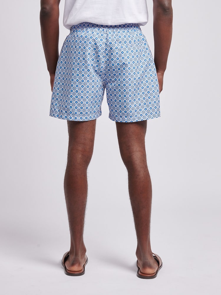U.S. Polo Assn. Blue Mens Geo Swim Shorts - Image 2 of 5