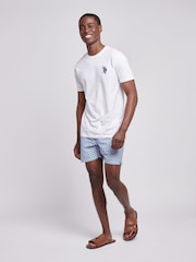 U.S. Polo Assn. Blue Mens Geo Swim Shorts - Image 3 of 5