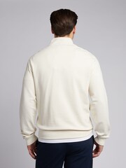 U.S. Polo Assn Cream Mens 1/4 Zip Sweatshirt - Image 2 of 8