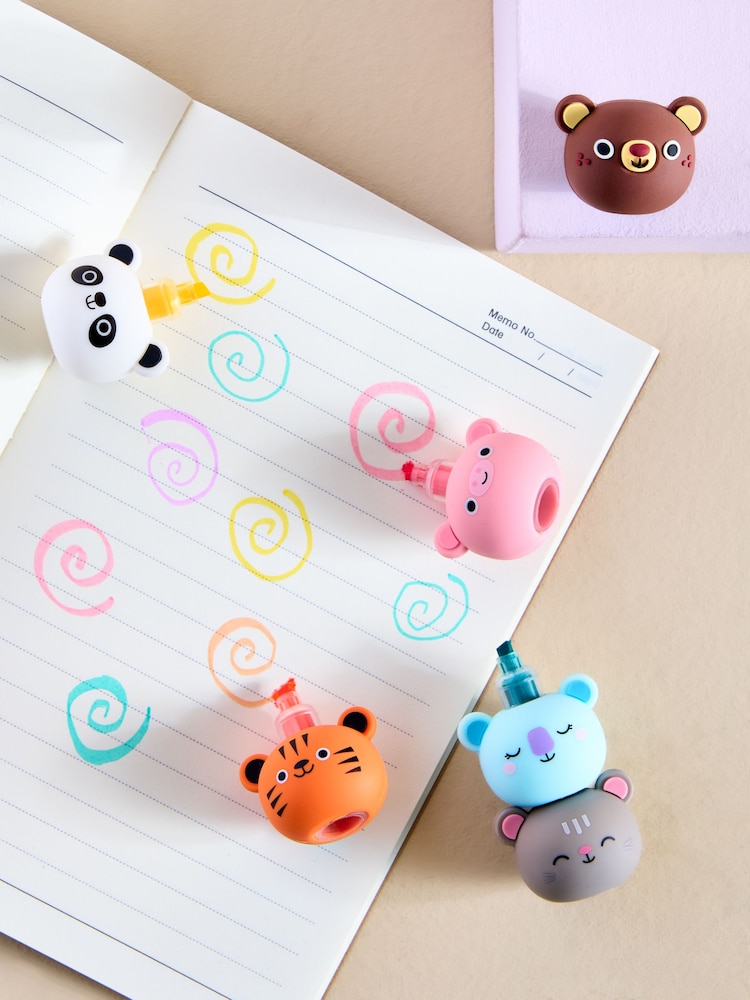 Multi Cute Animals Stacking Highlighter Pen - Image 2 of 3