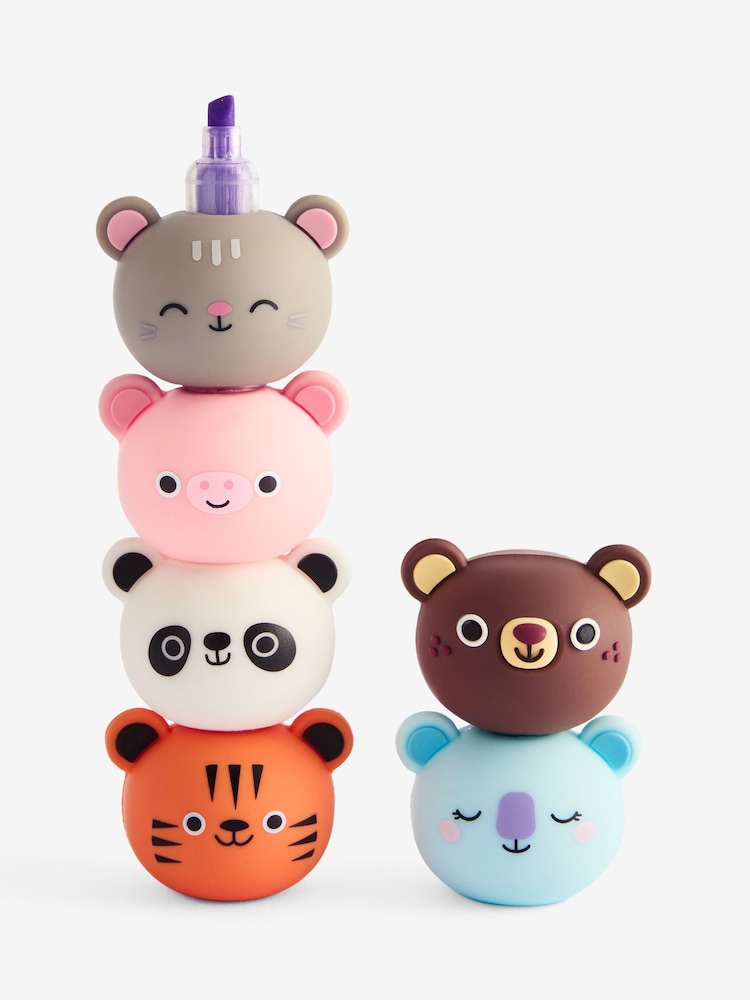 Multi Cute Animals Stacking Highlighter Pen - Image 3 of 3