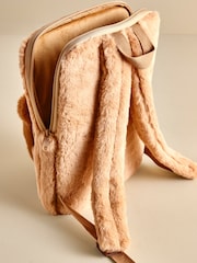 Natural Cute Furry Bear Tablet Backpack - Image 4 of 4