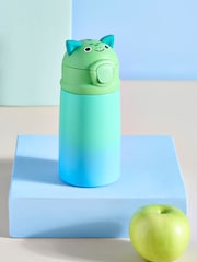 Blue/Green Cute Dragon 350ml Stainless Steel Water Bottle - Image 1 of 4