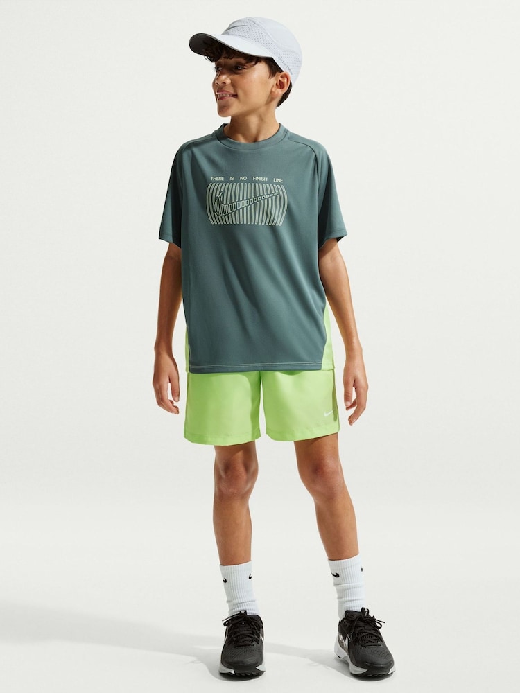 Nike Liquid Lime Dri-FIT Multi Training Shorts - Image 1 of 5 Nike Liquid Lime Dri-FIT Multi Training Shorts - Image 1 of 5