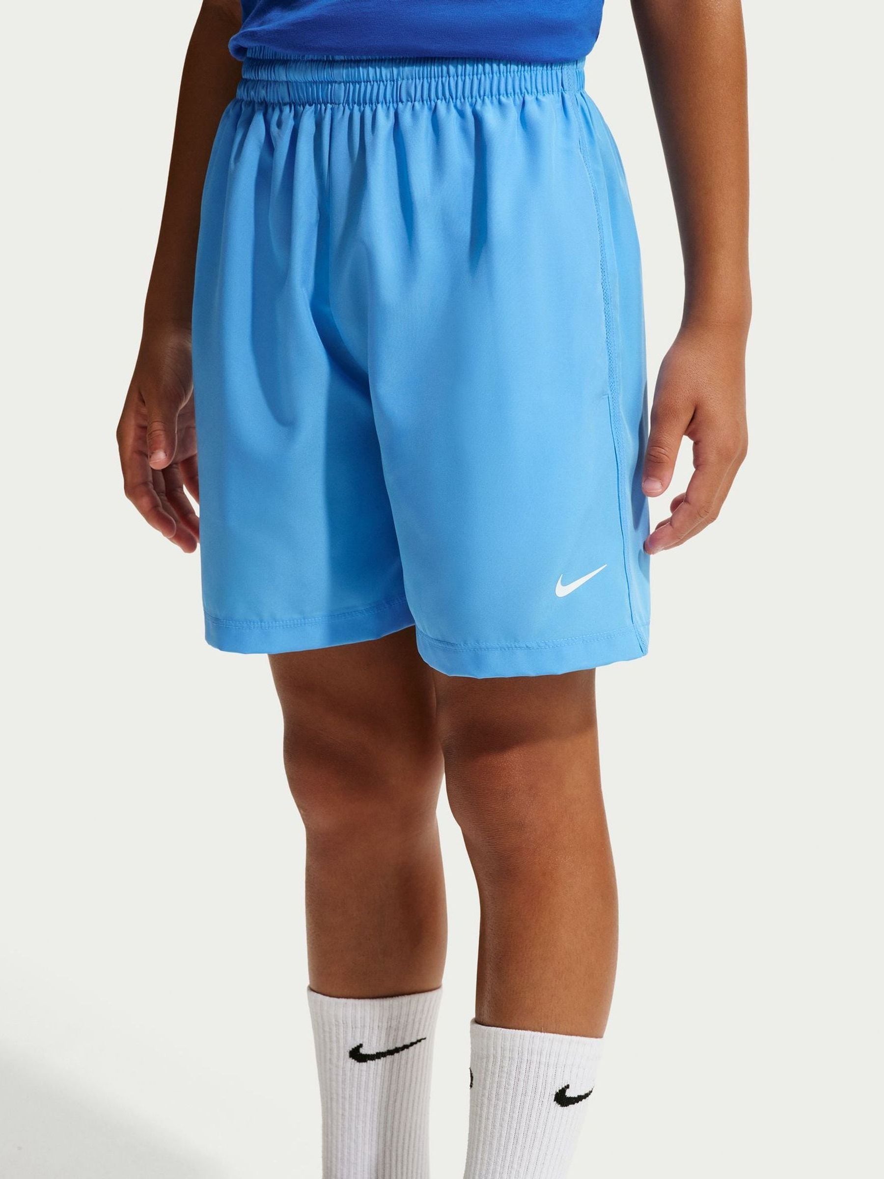 university blue nike shorts