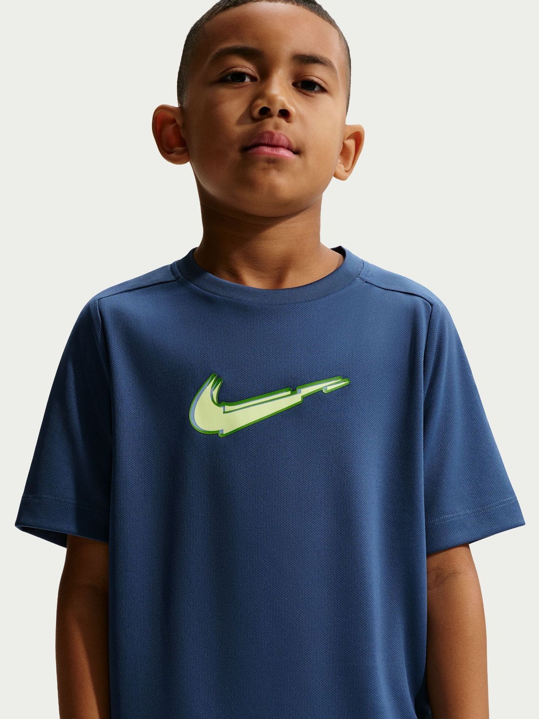 blue nike graphic tee