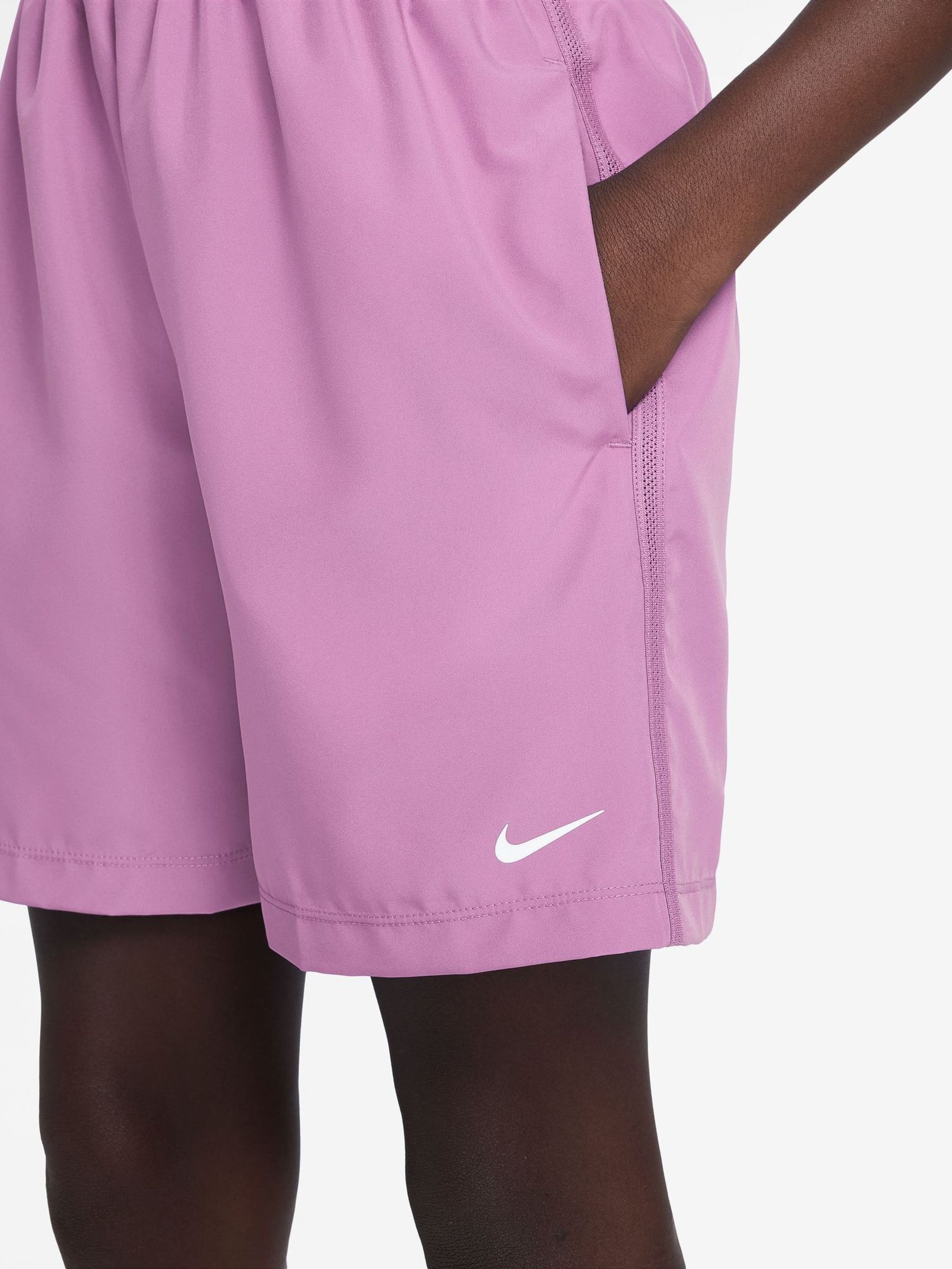 pink nike training shorts