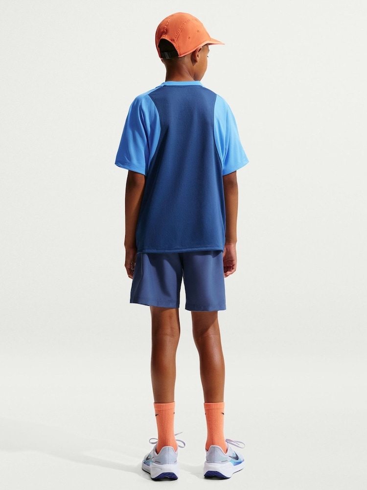 Nike University Blue Multi Dri-FIT Brand Love T-Shirt - Image 2 of 5