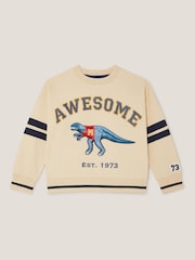 Monsoon Natural Dinosaur Varity Sweatshirt - Image 1 of 3