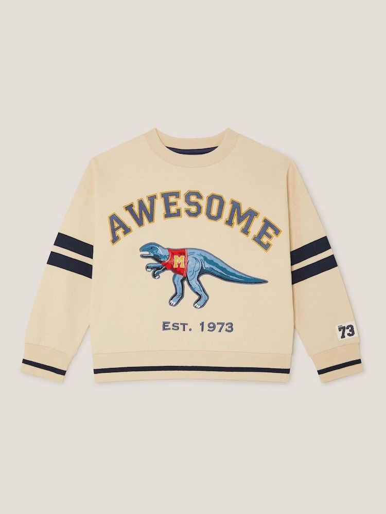Monsoon Natural Dinosaur Varity Sweatshirt - Image 1 of 3