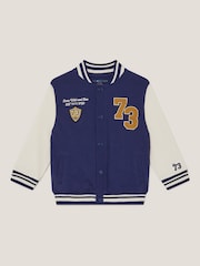 Monsoon Blue Varsity Bomber Jacket - Image 1 of 3