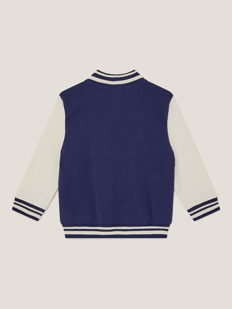 Monsoon Blue Varsity Bomber Jacket - Image 2 of 3