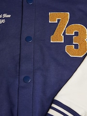 Monsoon Blue Varsity Bomber Jacket - Image 3 of 3