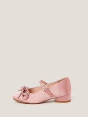 Monsoon Pink Diamante Bow Ballet Heels - Image 3 of 3