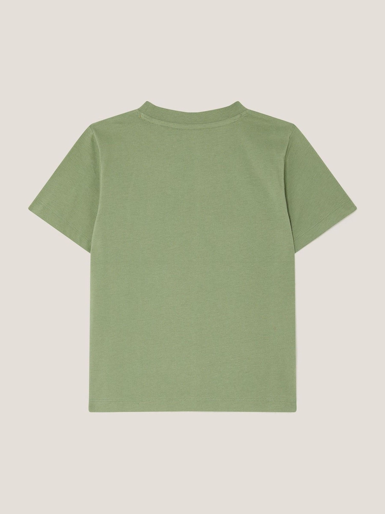 Monsoon Green Howdy Cowboy Embroidered T-Shirt - Image 2 of 3