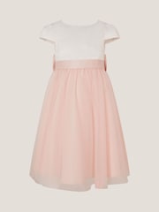 Monsoon Pink Satin Bridesmaid Dress - Image 1 of 1