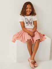 Monsoon Pink Sequin Butterfly Disco Dress - Image 1 of 1
