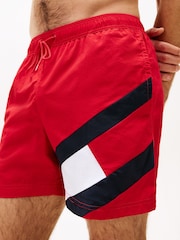 Tommy Hilfiger Red Medium Long Drawstring Shorts - Image 3 of 5