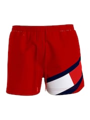 Tommy Hilfiger Red Medium Long Drawstring Shorts - Image 4 of 5
