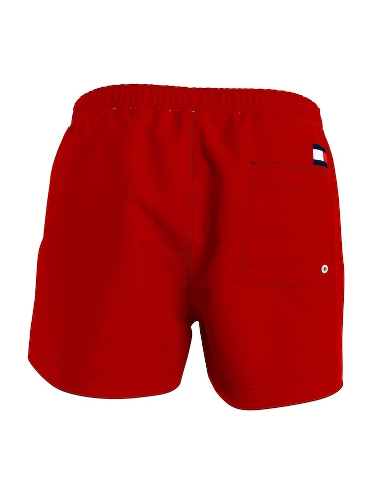 Tommy Hilfiger Red Medium Long Drawstring Shorts - Image 5 of 5