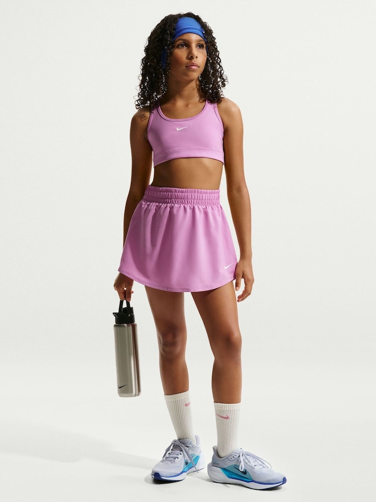 Nike Pink Magenta Dri-FIT Swoosh Support Bra - Image 1 of 5 Nike Pink Magenta Dri-FIT Swoosh Support Bra - Image 1 of 5