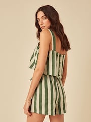 Nobodys Child Shannon Striped Linen Blend Shorts - Bild 2 von 4