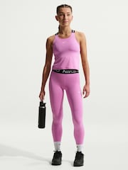 Nike Magenta Pink Pro Mid-Rise Leggings - Image 1 of 6