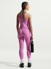 Nike Magenta Pink Pro Mid-Rise Leggings - Image 2 of 6
