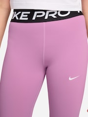 Nike Magenta Pink Pro Mid-Rise Leggings - Image 3 of 6
