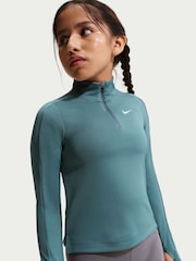 Nike Mineral Slate Dri-FIT Long Sleeve Half Zip Top - Image 3 of 5