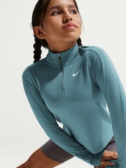 Nike Mineral Slate Dri-FIT Long Sleeve Half Zip Top - Image 6 of 6