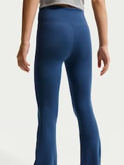 Nike Mystic Navy High Waisted Flared Leggings - Image 3 of 5
